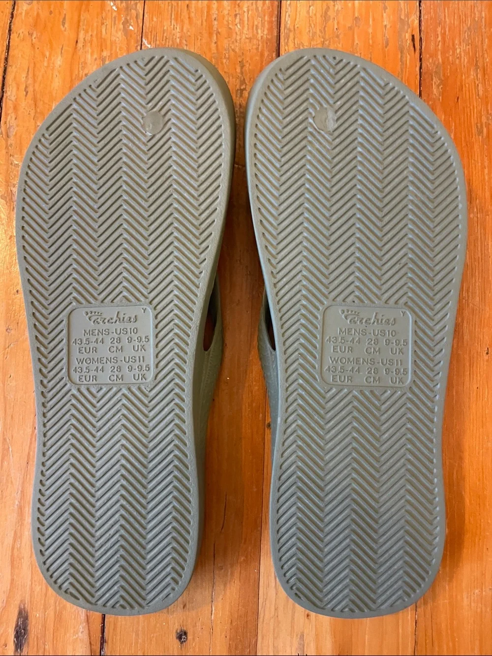Men's Olive Green Flip-Flop Sandals - Lightweight Comfort